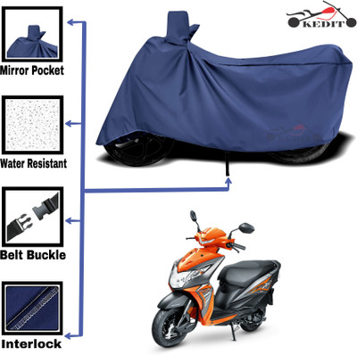 AASHTIK MART Two Wheeler Cover for Honda(Dio, Blue)