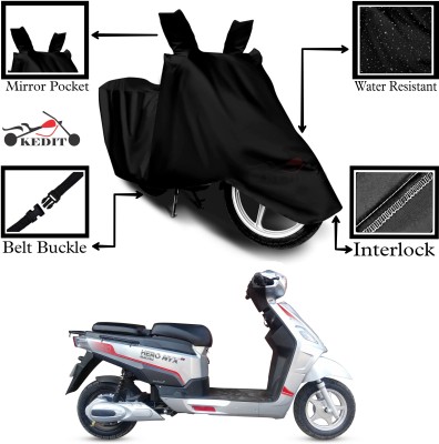 KEDIT Two Wheeler Cover for Hero(Electric NYX e5, Black)