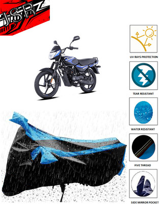 J S R Waterproof Two Wheeler Cover for Bajaj(CT110, Blue)