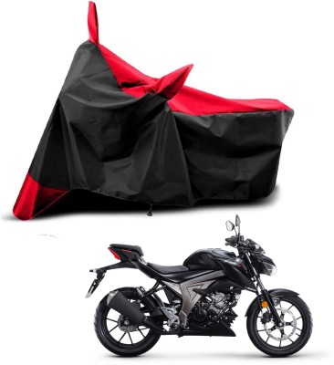 KEDIT Two Wheeler Cover for Suzuki(GSX, Red, Black)