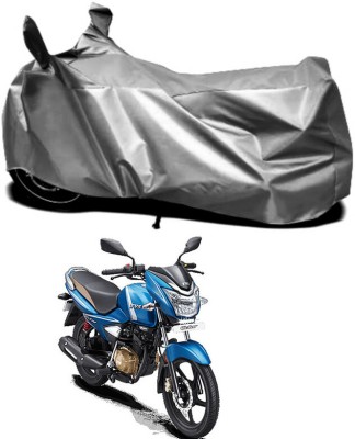 Ascension Two Wheeler Cover for TVS(Victor Premium, Silver)