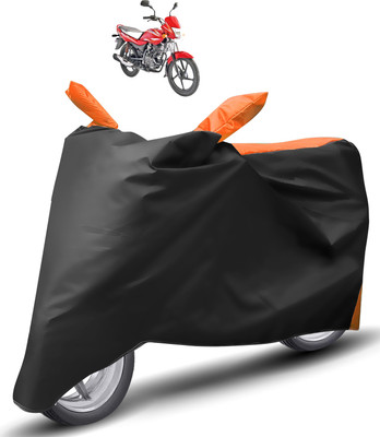 Caronix Two Wheeler Cover for Bajaj(Platina 100, Orange)