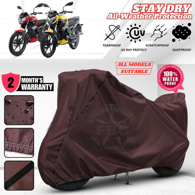 OliverX Waterproof Two Wheeler Cover for TVS(Raider, Maroon, Black)