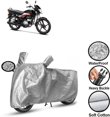 PAGORA Waterproof Two Wheeler Cover for Hero(CD deluxe, Silver)