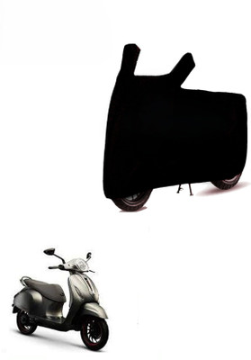 DeepShakshi AUTOMOTIVE Two Wheeler Cover for Bajaj(Chetak, Black)