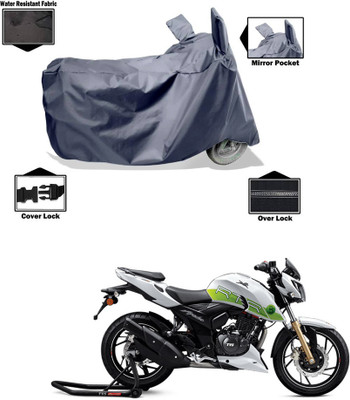 CODOKI Waterproof Two Wheeler Cover for TVS(Apache RTR 200 Fi E100, Grey)