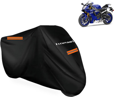 Horseyaart Waterproof Two Wheeler Cover for Yamaha(YZF R1, Black)