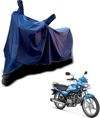 KEDIT Two Wheeler Cover for Hero(HF Deluxe Eco, Blue)