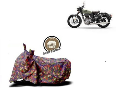 AUTOCAD Waterproof Two Wheeler Cover for Royal Enfield(Classic Gunmetal BS6, Multicolor)