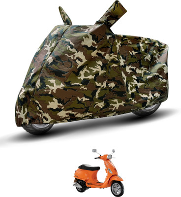Auto Hub Waterproof Two Wheeler Cover for Vespa(Vespa SXL, Brown)