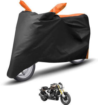 Caronix Waterproof Two Wheeler Cover for TVS(Zeppelin, Orange)