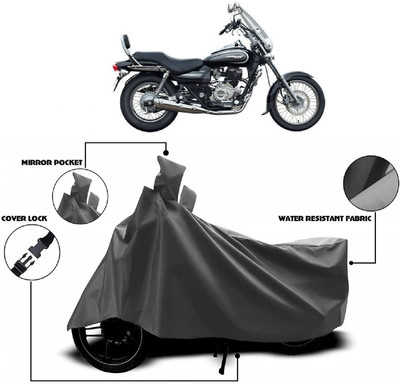 MMSSTAR Waterproof Two Wheeler Cover for Bajaj(Avenger 220 DTS-i, Grey)
