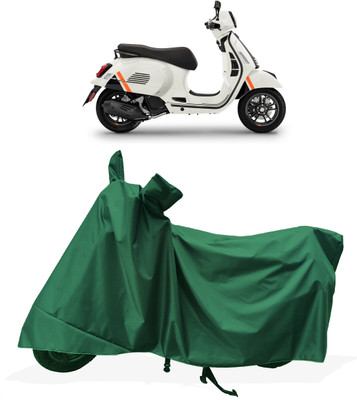 Tricway Two Wheeler Cover for Vespa(GTS Super 125 BS6, Green)