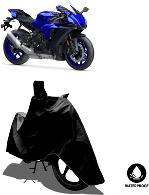 Amexride Waterproof Two Wheeler Cover for Yamaha(YZF-R1, Black)