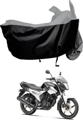 Amexride Two Wheeler Cover for Yamaha(SZ R, Black, Grey)