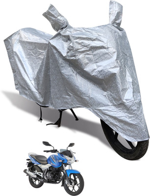 Euro Care Waterproof Two Wheeler Cover for Bajaj(Discover 125 DTS-i, Silver)