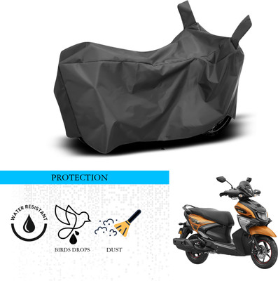 ANTHUB Waterproof Two Wheeler Cover for Yamaha(Ray-ZR 125FI, Black)