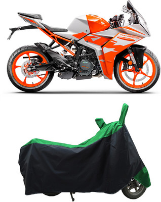 Coxtor Waterproof Two Wheeler Cover for KTM(RC 200 BS6, Green)