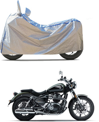 CODOKI Waterproof Two Wheeler Cover for Royal Enfield(Meteor BS6, Silver)