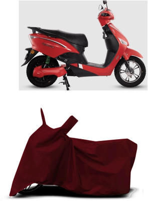 VESMEI Two Wheeler Cover for Hero(Electric, Red)