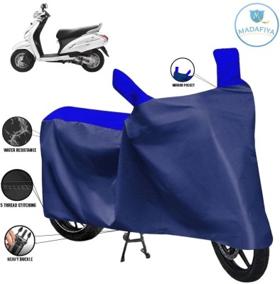 MADAFIYA Waterproof Two Wheeler Cover for Honda(Activa 125, Blue, Multicolor)