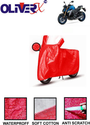 AUTOCAD Waterproof Two Wheeler Cover for Suzuki(GSX S1000, Red)