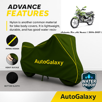 AutoGalaxy Waterproof Two Wheeler Cover for Hero(HF Deluxe Eco, Green)