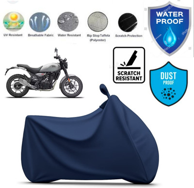 Johanandkeith Two Wheeler Cover for Royal Enfield(Bullet 350, Blue)