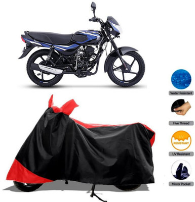WMIZEXA Waterproof Two Wheeler Cover for Universal For Bike(CT100, Red)