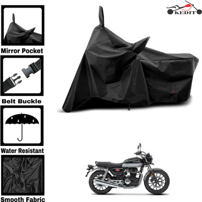 KEDIT Two Wheeler Cover for Universal For Bike(Hness CB350, Black)