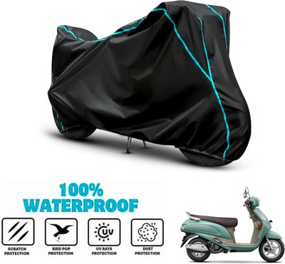 ANTHUB Waterproof Two Wheeler Cover for Suzuki(Access, Black)