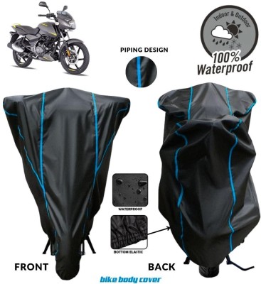 MADAFIYA Two Wheeler Cover for Bajaj(Pulsar 150 BS6, Black, Blue)