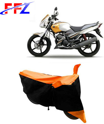 FFZ Waterproof Two Wheeler Cover for Yamaha(Gladiator SS, Black, Orange)