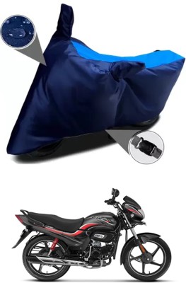 RONISH Waterproof Two Wheeler Cover for Hero(Passion Plus, Blue)