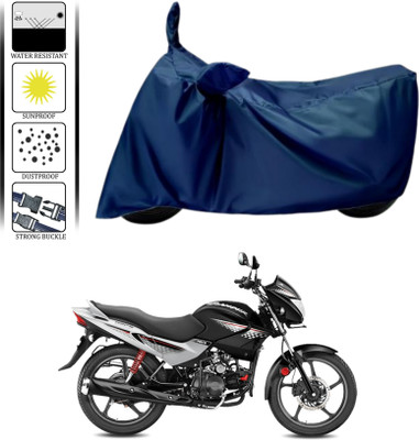 HWSXQAE Waterproof Two Wheeler Cover for Hero(Blue)
