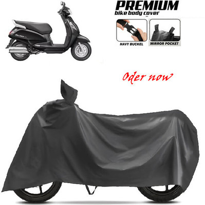 SK AUTO Waterproof Two Wheeler Cover for Bajaj, Hero, Honda, TVS, Ola(Black)