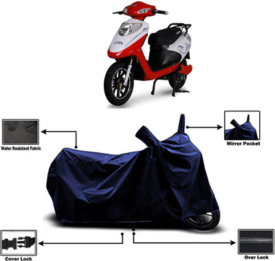 Amexride Two Wheeler Cover for Ampere(V 48, Blue)