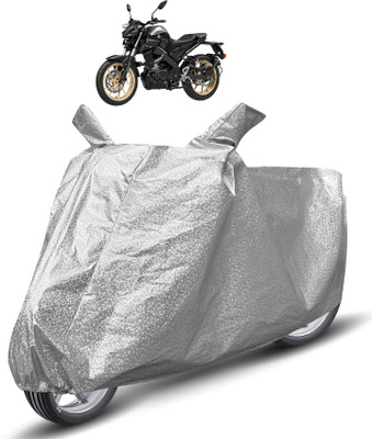 Auto Hub Waterproof Two Wheeler Cover for Yamaha(MT-15, Silver)
