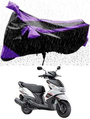 Furious3D Two Wheeler Cover for Yamaha(Ray Z, Purple, Black)
