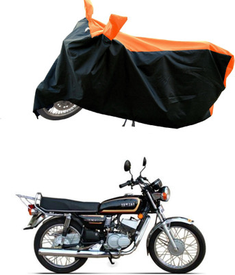DeepShakshi AUTOMOTIVE Waterproof Two Wheeler Cover for Yamaha(RX135, Orange, Black)