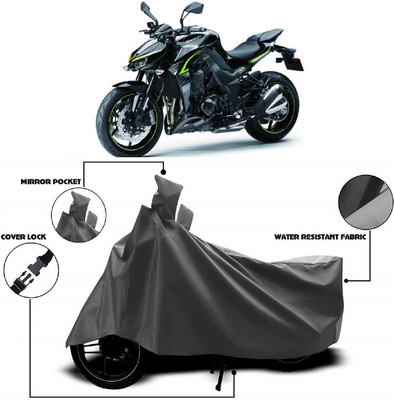 MMSSTAR Waterproof Two Wheeler Cover for Kawasaki(Z1000, Grey)