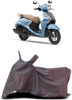 VESMEI Two Wheeler Cover for Yamaha(Fascino, Blue)