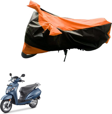 MWBB Waterproof Two Wheeler Cover for Honda(Activa 125, Black, Blue)