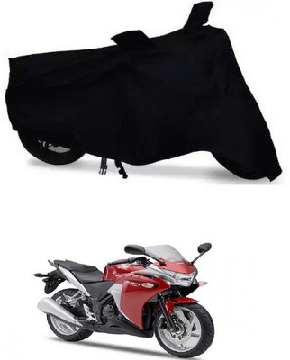 THE REAL ARV Waterproof Two Wheeler Cover for Honda(CBR 250R, Black)