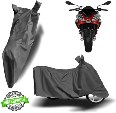 ROYAL AUTO MART Waterproof Two Wheeler Cover for Aprilia(Grey)