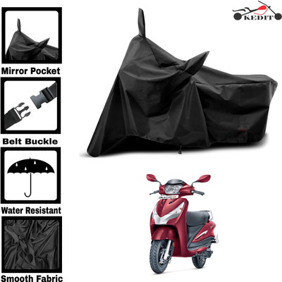 KEDIT Two Wheeler Cover for Universal For Bike(Destini 125, Black)
