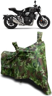 ATBROTHERS Waterproof Two Wheeler Cover for Honda(CB1000R Plus, Multicolor, Green)