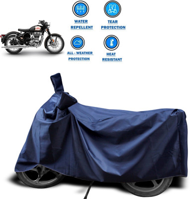CODOKI Waterproof Two Wheeler Cover for Royal Enfield(500, Blue)