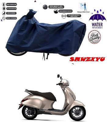 smwzxyu Waterproof Two Wheeler Cover for Bajaj(Blue)