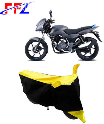 FFZ Waterproof Two Wheeler Cover for Bajaj(Pulsar 125, Black, Yellow)